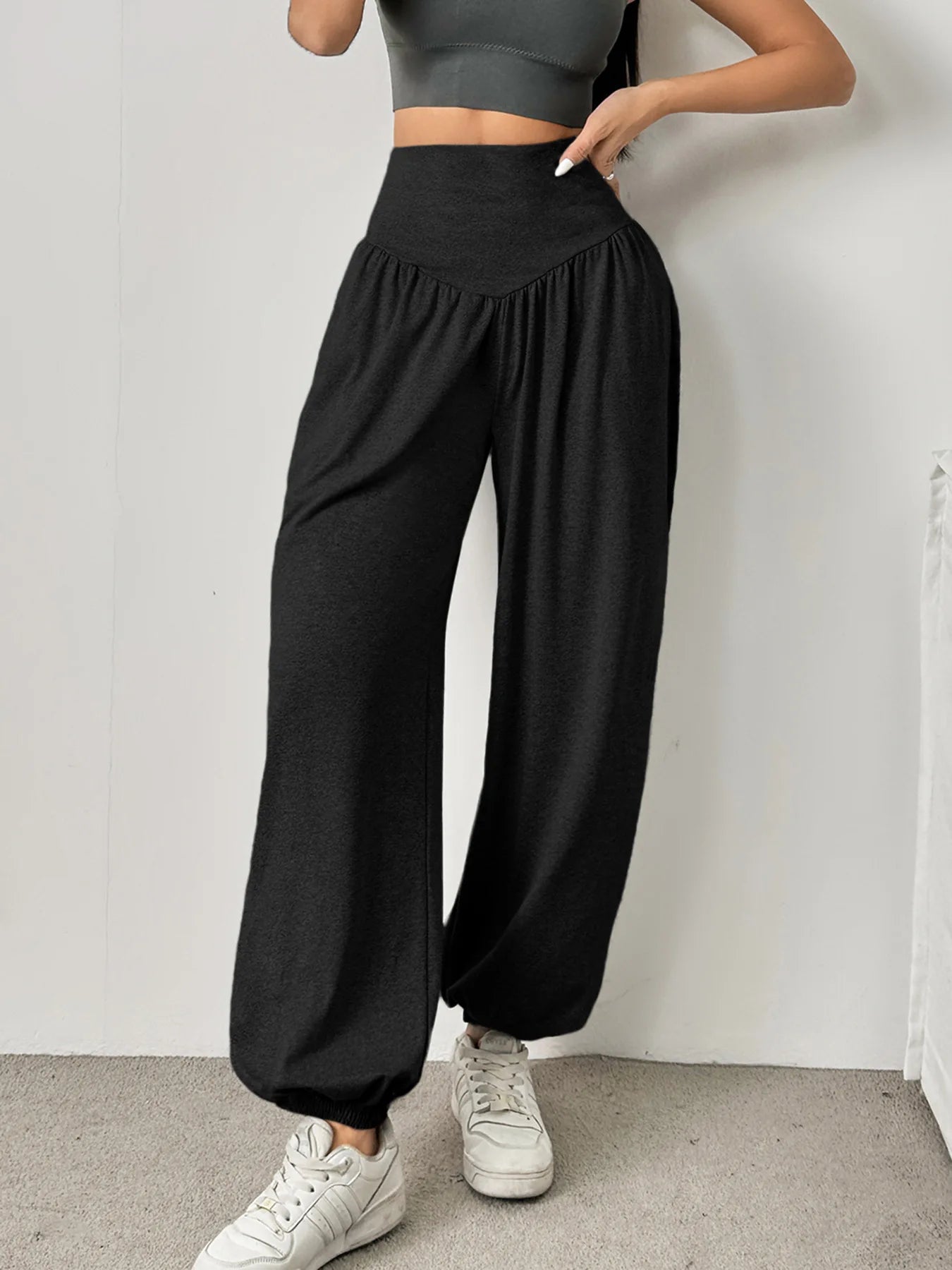 High Waist Women's Leggings Lantern Pants Cuffed Pants Comfortable And Breathable Dance Pant Gym Fitness Jeggings