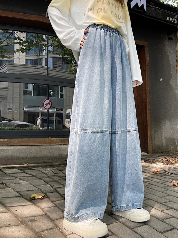 2026 Spring Summer Women Jeans Cross Pants Petite Friendly Loose Narrow Version Curved Sickle Jeans High Waist Casual Trousers