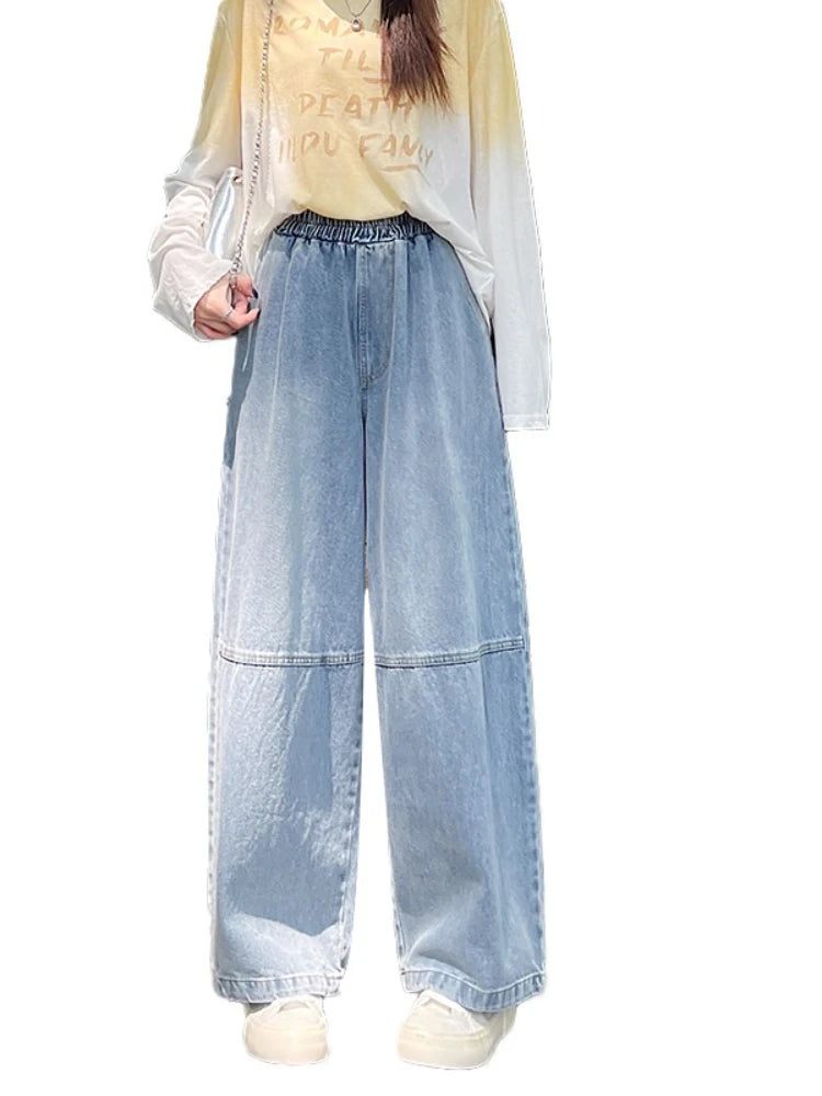 2026 Spring Summer Women Jeans Cross Pants Petite Friendly Loose Narrow Version Curved Sickle Jeans High Waist Casual Trousers